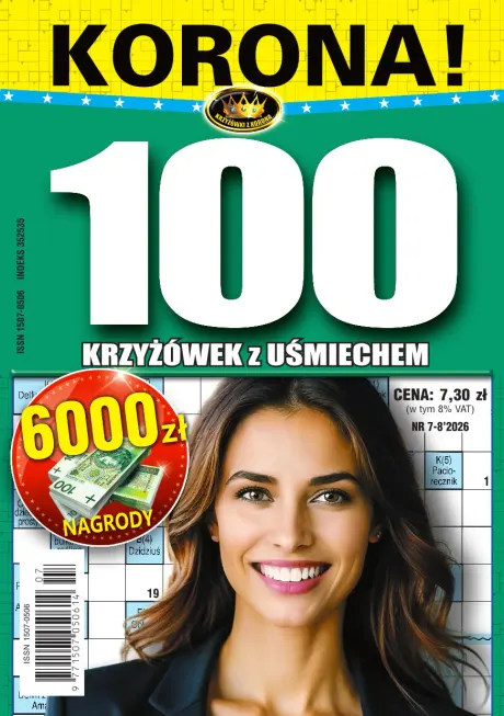 Okładka — 100 Krzyżówki z Uśmiechem