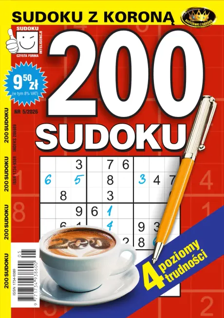 Okładka — 200 Sudoku